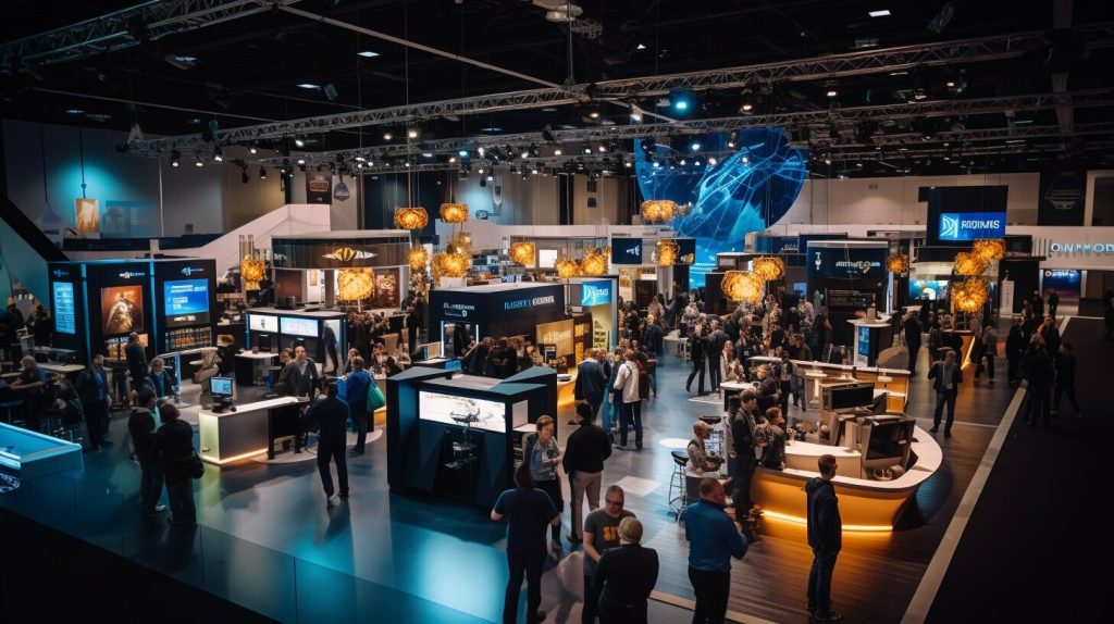 Corporate trade show event