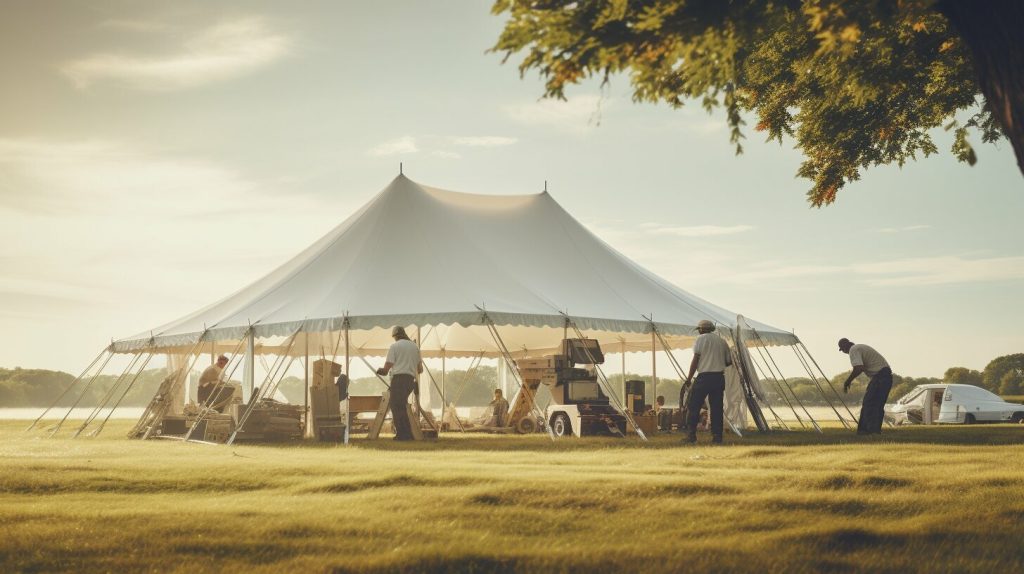 marquee installation